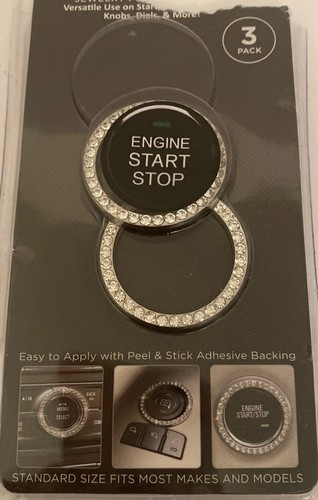 Hitt Brand Bling Ring For Car Engine Start Stop Button. Open Package 2