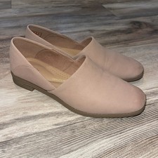 Clarks Pure Belle Shoes Women's 6 Tan Soft Leather Slip-On Comfort Loafer EUC