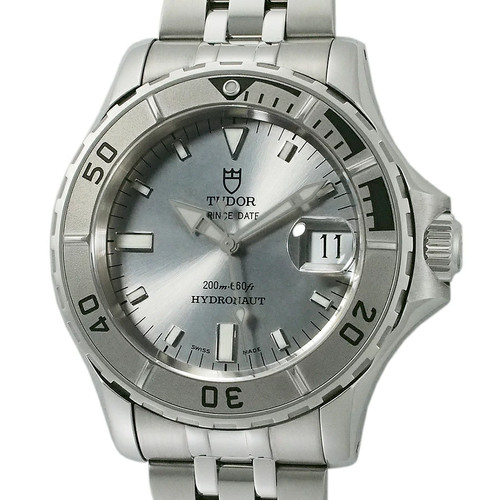 TUDOR WATCH PRINCE DATE HYDRONAUT 89190P AUTOMATIC SILVER STAI...