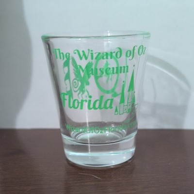 The Wizard of Oz Museum Florida Clear Shot Glass - Green Graphics