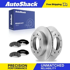 Front Brake Rotors Premium Ceramic Pads for Chevy Silverado 2500 HD 6.6L