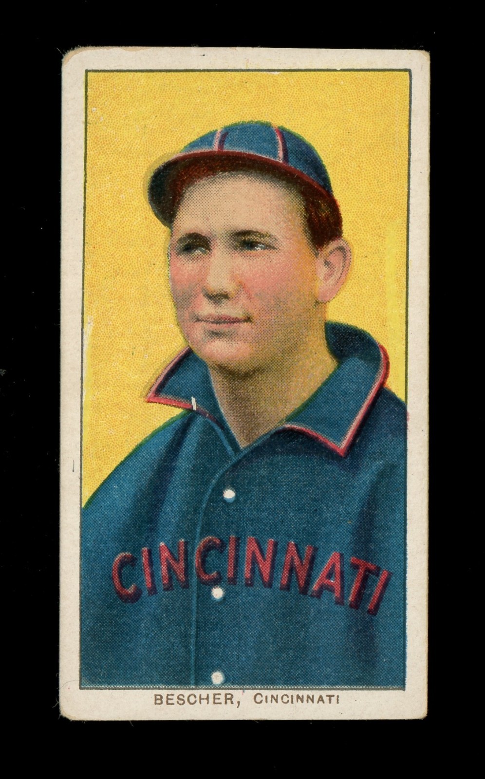 T206 Piedmont 350 Bob Bescher Portrait Cincinnati Reds Card VG Range (66178)