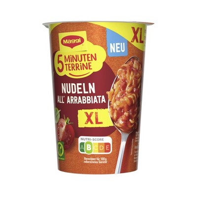 Maggi 5 Minuten Terrine All Arrabbiata Taste XL Cup Packung 71g