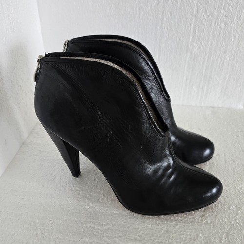 Vince Camuto Womens Black Leather Ankle Booties Size 8.5 B - Picture 5 of 14