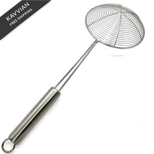 Cyoufine 13.7-inch Spider Strainer Skimmer Stainless Steel 13.7 inch, Silver