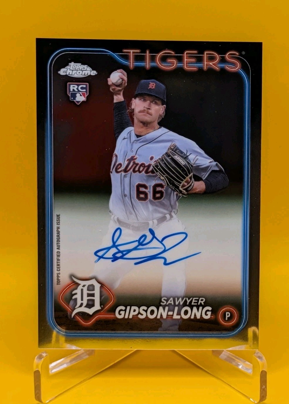 2024 Topps Chrome Baseball Rookie Autographs Sawyer Gipson-Long #RA-SG 