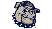a Georgetown Hoyas NCAA College Team Logo Poster Flag 12x8in Metal Sign