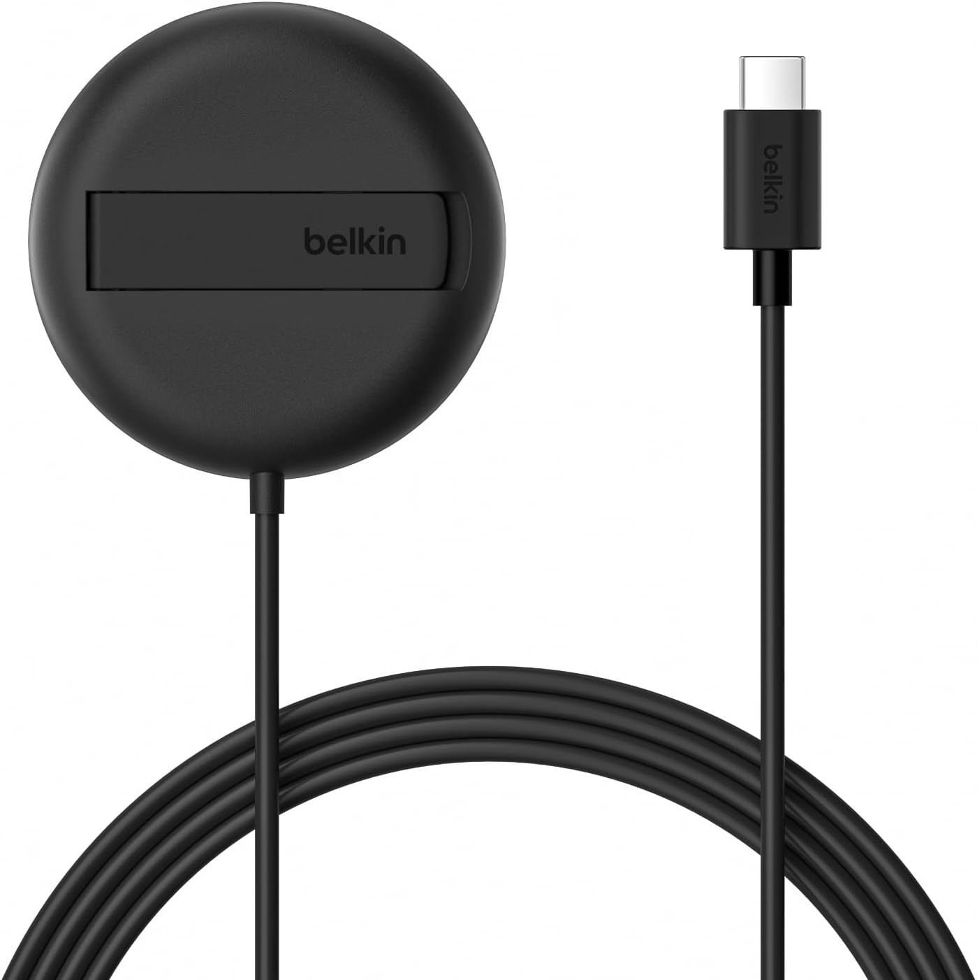 Belkin Station de Charge Sans Fil 15W Qi2 Magnétique Ultra Fine en Carbone