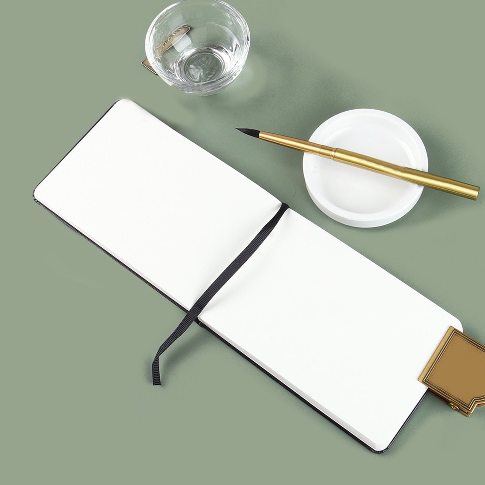 Watercolor Journal 24 Sheets 300gsm Thick Paper Even Absorption For Travel New