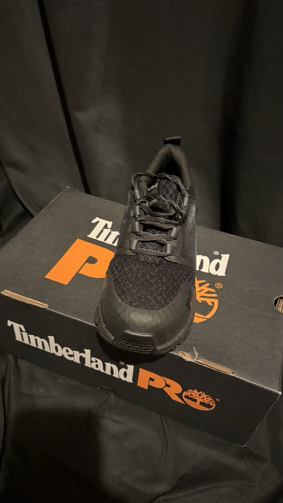 Timberland PRO Black Low Top Work Shoe Sneaker with Box Work