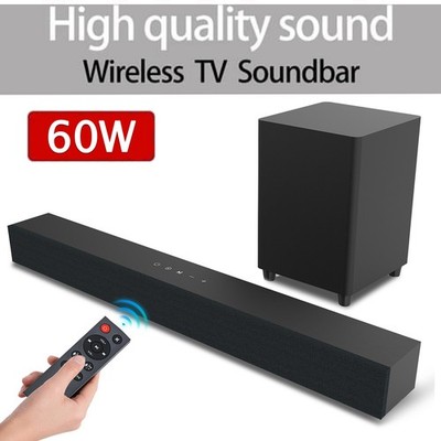 60W Sound Bar with Subwoofer Bluetooth Speaker For Home Theater Surround System
