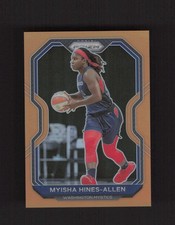2021 Panini Prizm WNBA #40 Myisha Hines-Allen Prizms Orange #/50