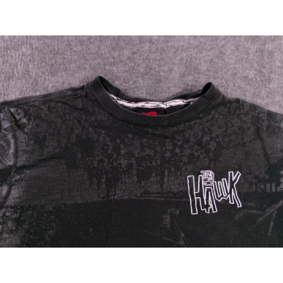 Tony Hawk Shirt Youth Medium Black Casual Graphic Print Skater Y2K Grunge Punk - Image 2 of 4
