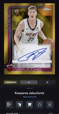 DIGITAL TOPPS NBA COLLECT Kasparas Jakucionis LEGENDARY GOLD SIGNATURE /50 Read