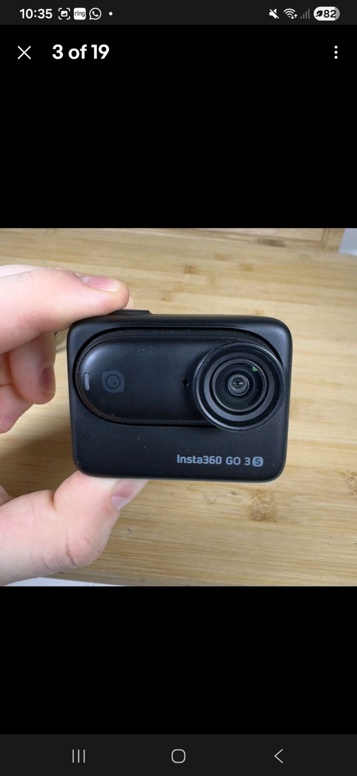 Insta360 GO 3S Black Action Camera 128GB  - Black