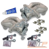 2X Bremssattel + FÜHrungshÜLsen + ZubehÖR Hinten FÜR Skoda Octavia Superb Yeti