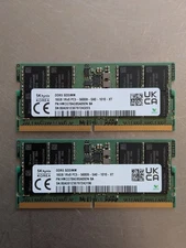 SK Hynix 32GB (2X16GB) DDR5 5600 Laptop SODIMM RAM PC5-5600B HMCG78AGBSA092N BA