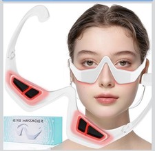 White Eye Massager Red Light Vibration 3 Intensity Ergonomic 45g Eyes