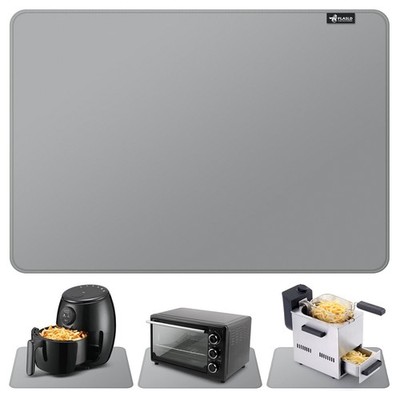FLASLD Heat Resistant Mat for Air Fryer Site on, Fireproof Silicone Mats for Kit