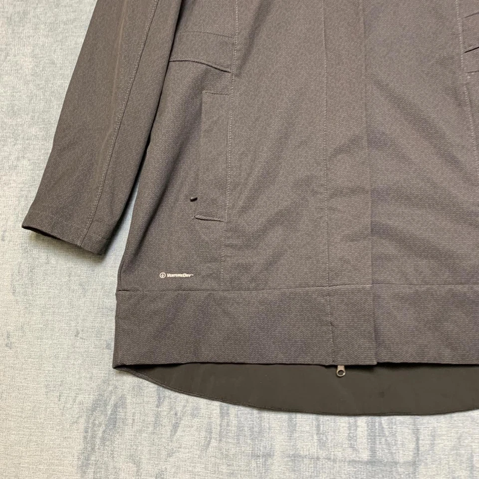 Champion Venture Dry Rain Jacket Womens Large Gray Fleece Lined Stretch Hooded - Image 3 of 4