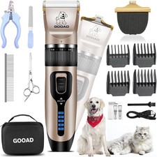 Professional PET CLIPPERS Dog Grooming Kit Heavy Duty Trimmer Thick Hair US