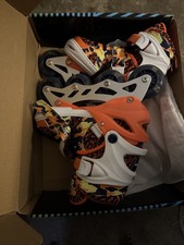 Kuxuan Skates Adjustable Inline Skates for Kids With Light Up Wheels SzS 14C-3Y