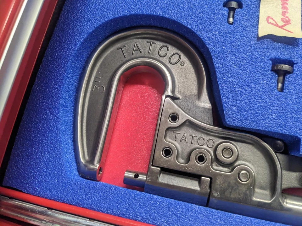 #bm571 Juego de Herramientas para Aviones Tatco Remachadora Exprimidor Avellanador Duplicador de Agujeros Foto 4 de 4