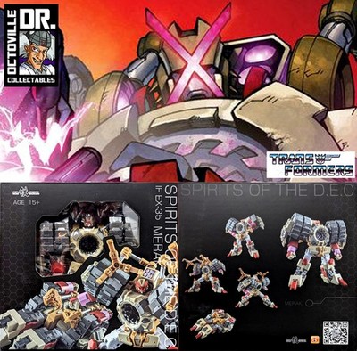 Iron Factory IF-EX35 Spirits of the D.E.C Merak Legends Scaled Tesarus Brandneu
