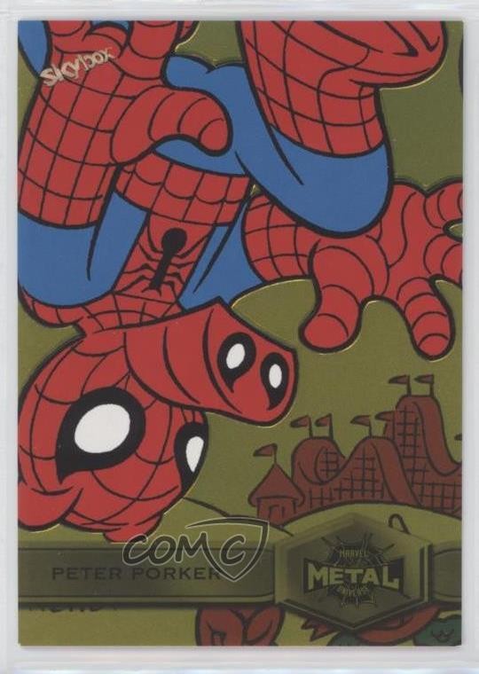 2022 Marvel Metal Universe Spider-Man Yellow Light FX Peter Porker #165 02l5