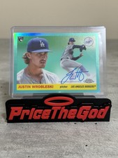Justin Wrobleski Chrome Platinum 2025 Aqua Refractor /150 Auto