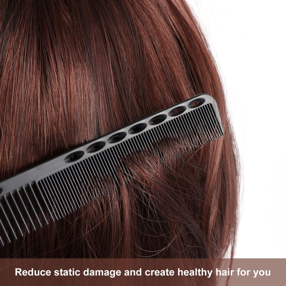 12pcs Carbon Fiber Combs Hair Cutting Comb Hair Shearing Comb Haircut ...