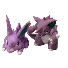 Pokemon Moncolle Nidoran Nidoking Mini Figure TOMY Loose