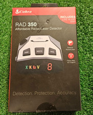 Cobra RAD 350 Radar and Laser DETECTOR With IVT Filter NEW