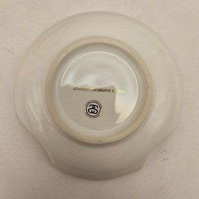 STUSSY LAGUNA BEACH CERAMIC SEASHELL ASHTRAY WHITE INTERNATIONAL