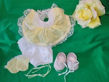 My Child Doll ABITO DA FESTA 💛 SET Bloomers calze pannolini SCARPE NASTRI 👶ORIGINALE 