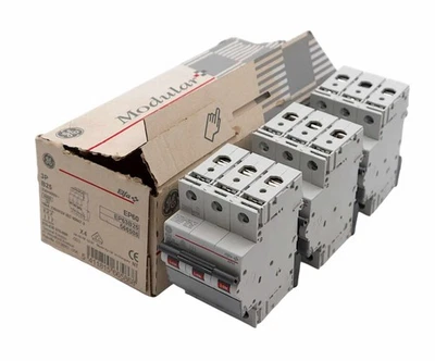 3x General Electric Elfa EP63B25 566586 3-polig Leitungsschutzschalter -unused- - Bild 1 von 4