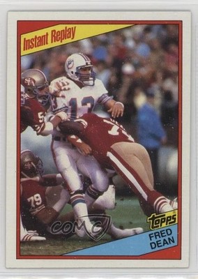 1984 Topps Instant Replay Fred Dean Dan Marino (Hitting ) Rookie RC HOF 0uf1