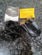 Cobra ESR755 Laser Radar Detector 12 Band 360 Coverage, W/ Charger and base