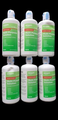Amazon Basic Care Multipurpose Solution for Soft Contact Lens (12 fl oz) 6-Packs