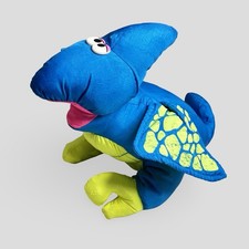 Fisher-Price Dino Roars Blue Pterodactyl Dinosaur Vintage 90s Rare Plush Nylon