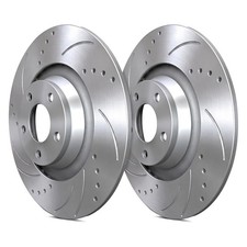 For Dodge Challenger 78-83 Drilled Slotted 1-piece Front Brake Rotors For Dodge Challenger 78-83 Drilled Slotted 1-piece Front Brake Rotors