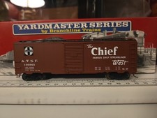 Branchline Trains HO Assembled Kit #8045 AAR 40' Boxcar Santa Fe #136965