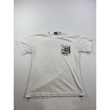 Vintage Akumal Mexico Adios Tequila Single Stitch Graphic T-Shirt White Small