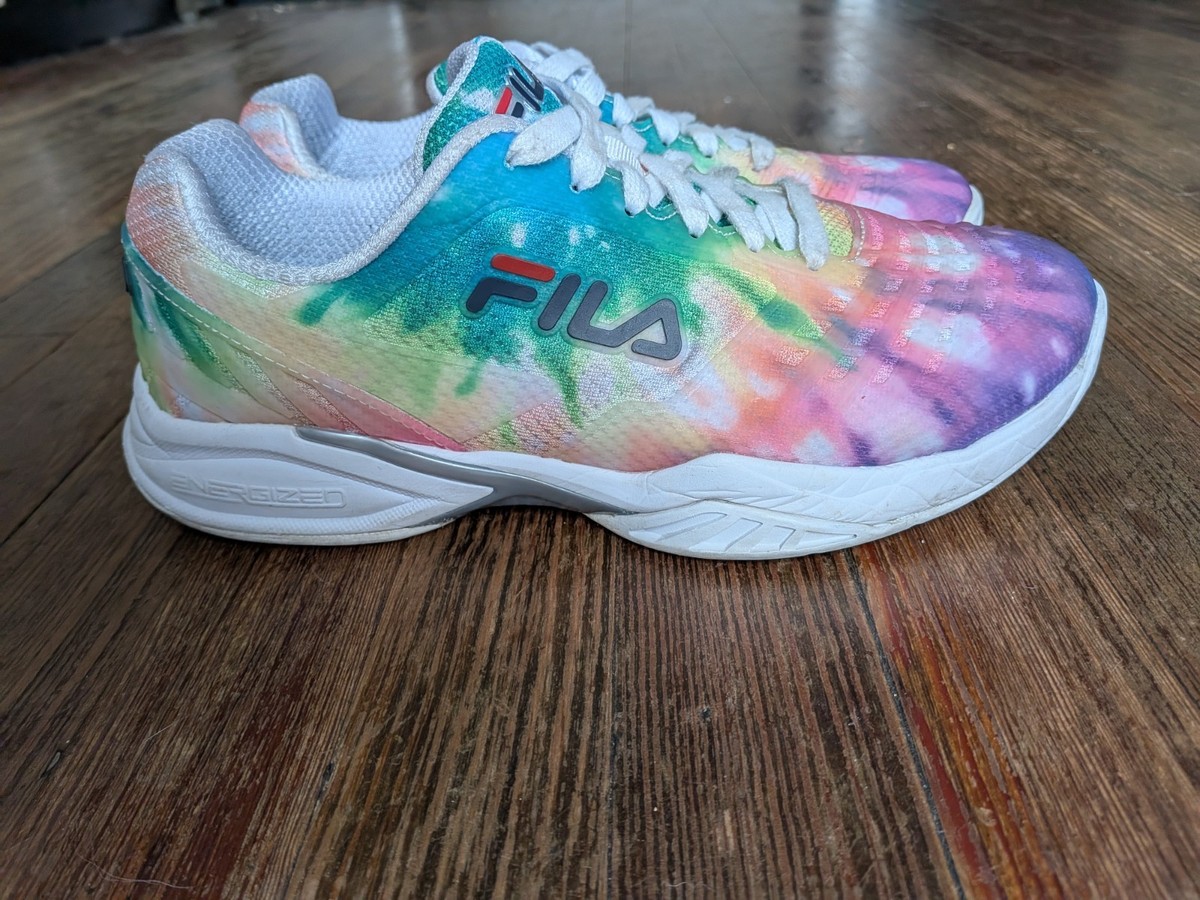 Athletic Shoes Tie Dye Fila Shoes Women's Fila Tennis Court Shoes