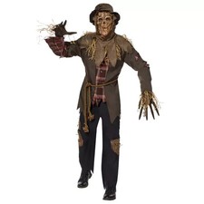 Spirit Halloween Haunting Scarecrow Costume Cosplay Adult Large BRAND NEW