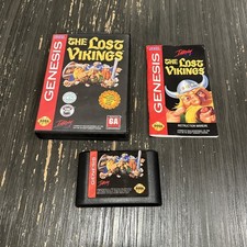 The Lost Vikings (Sega Genesis 1993) Complete W/ Case & Manual CIB