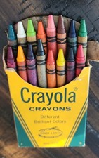 1960s Vtg Crayola Binney & Smith 16 Pk Crayons Unused Made In USA
