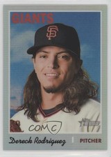 2019 Topps Heritage Chrome Refractor 419/570 Dereck Rodriguez #THC-298 10k8