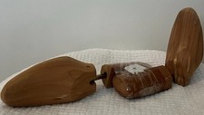 Pair of Wooden Shoe Trees Insert Stretcher Forms for Shoe Storage