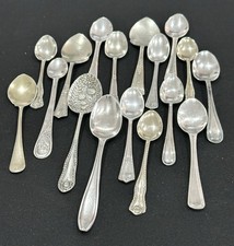Resellers Vintage Silver Plated Spoon Bundle – 17 Piece Mixed EPNS Cutlery Lot
